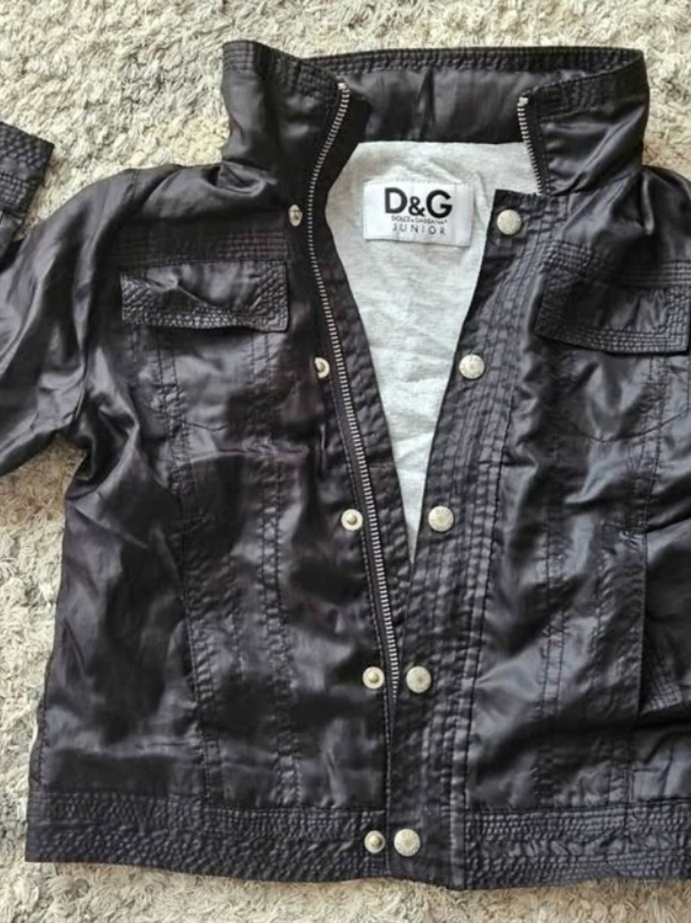 D&G Dolce & Gabbana KIDS Light Jacket w/hidden Hood. Size 5